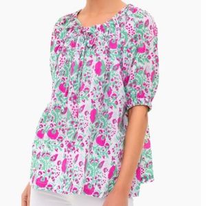 SZ Blockprints Hot Pink Padra Tracy Top